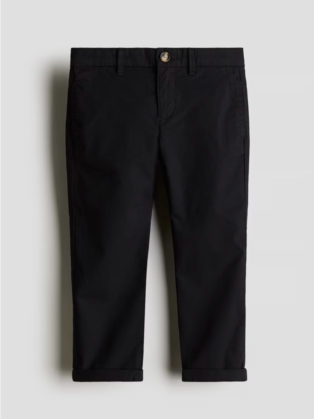H&M kids toddler boy classic black chino casual dress pants 4 4T adjustable
